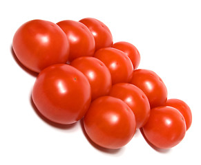 Image showing red tomato isolated  on white background 