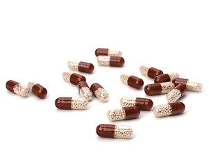 Image showing capsules isolated on white background