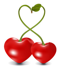 Image showing raster. cherry heart