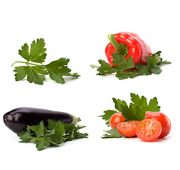 Image showing Vegetables isolated on white background