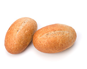 Image showing fresh warm rolls isolated on white background