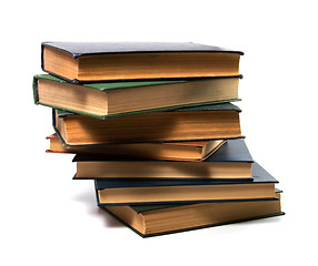 Image showing books stack isolated on white