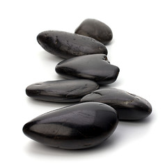 Image showing zen stones isolated on the white background 