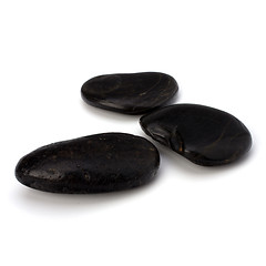 Image showing zen stones isolated on the white background 