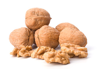 Image showing walnuts isolated on white background