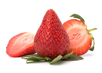 Image showing strawberries isolated on white background