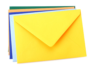 Image showing envelopes isolated on white background