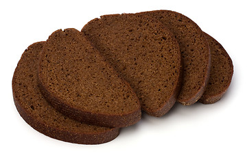 Image showing rye bread isolated on white background 