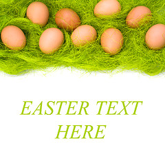Image showing eggs border 