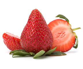 Image showing strawberries isolated on white background