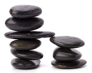 Image showing zen stones isolated on white background 