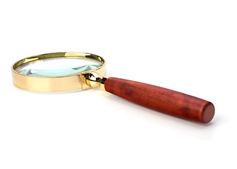 Image showing hand magnifier isolated on white background