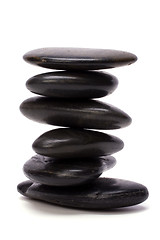 Image showing zen stones isolated on white background