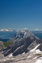 Image showing Bavarian Alps. View from Zugspitze