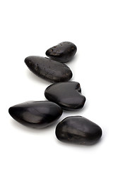 Image showing zen stones isolated on the white background 