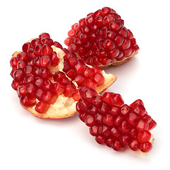 Image showing Ripe pomegranate piece  