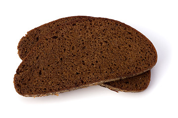 Image showing rye bread isolated on white background 