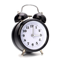 Image showing Black alarm clock 