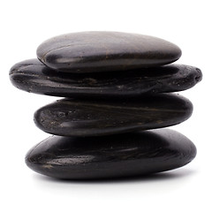 Image showing zen stones isolated on white background 