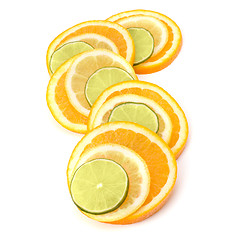 Image showing Citrus fruit slices