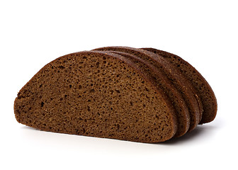 Image showing rye bread isolated on white background 