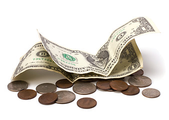Image showing Money isolated on white  background 