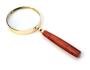 Image showing hand magnifier isolated on white background