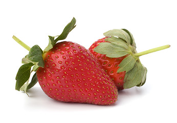 Image showing Strawberries isolated on white background