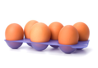 Image showing eggs isolated on white background