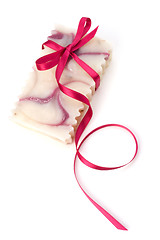 Image showing Luxurious handmade lavender soap