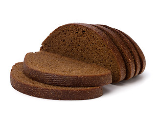 Image showing rye bread isolated on white background 