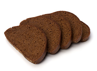 Image showing rye bread isolated on white background 