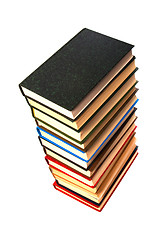 Image showing book stack isolated on the white 

