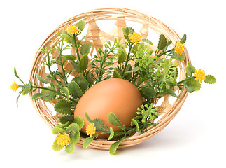 Image showing easter decor isolated on white background