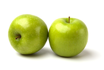 Image showing green apples isolated on white background