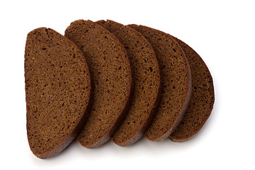 Image showing rye bread isolated on white background 