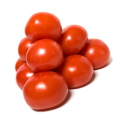 Image showing red tomato isolated  on white background 