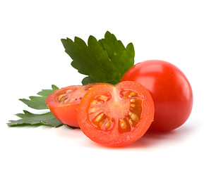 Image showing Cherry tomato isolated on white background