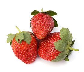 Image showing Strawberries isolated on white background