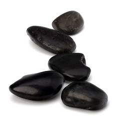 Image showing zen stones isolated on the white background 