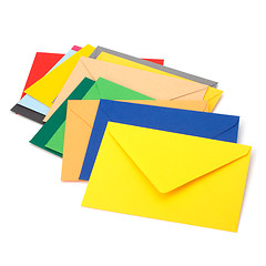 Image showing envelopes isolated on the white background