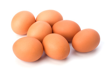 Image showing eggs isolated on white background