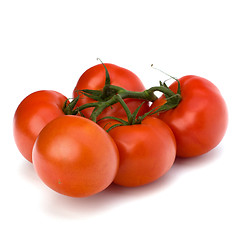 Image showing red tomato isolated on the white background 