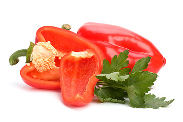 Image showing sweet pepper isolated on white background 