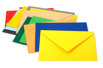 Image showing envelopes isolated on the white background