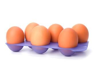 Image showing eggs isolated on white background