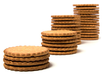 Image showing biscuits isolated on white background