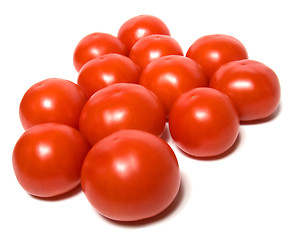 Image showing red tomato isolated  on white background 