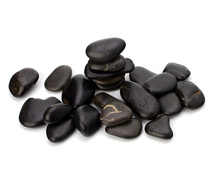 Image showing zen stones isolated on the white background