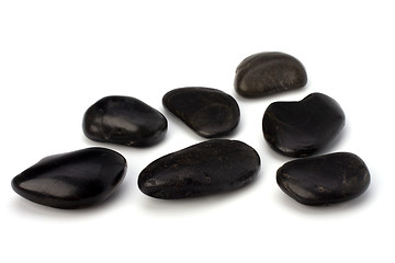 Image showing zen stones isolated on the white background 